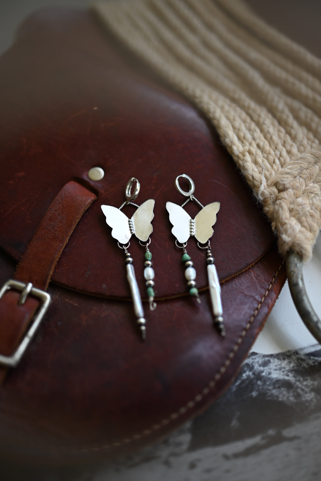 Butterfly Pearl Dangles