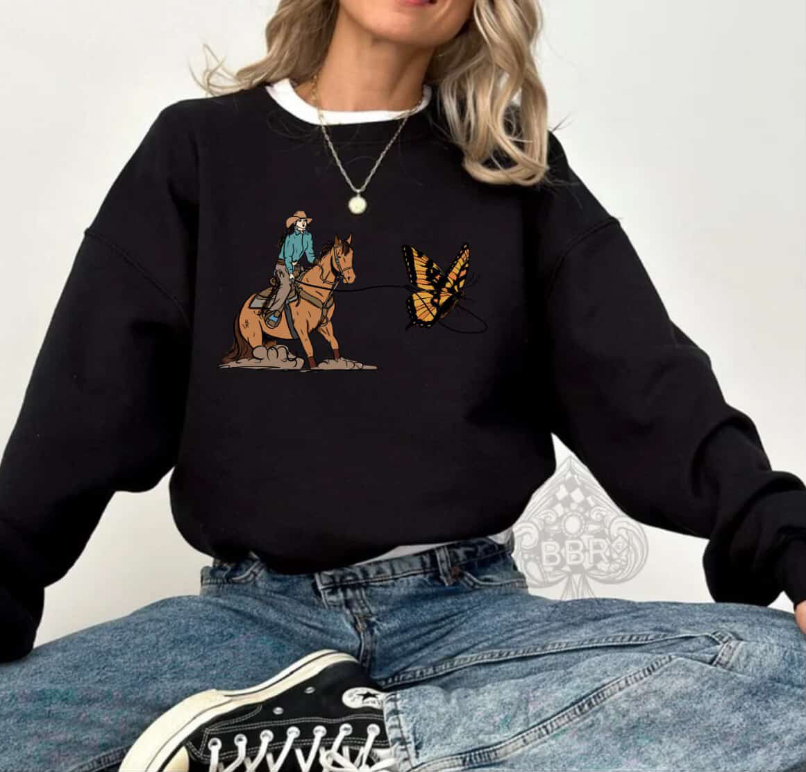 The Breakaway Butterfly Crewneck