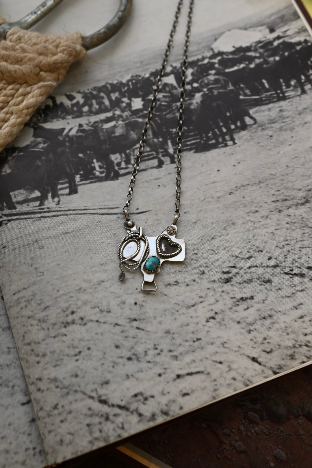 Heart Saddle Necklace