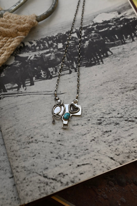 Heart Saddle Necklace