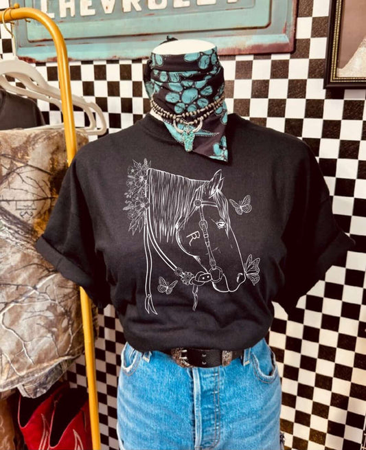 The BRS Logo Tee black and white