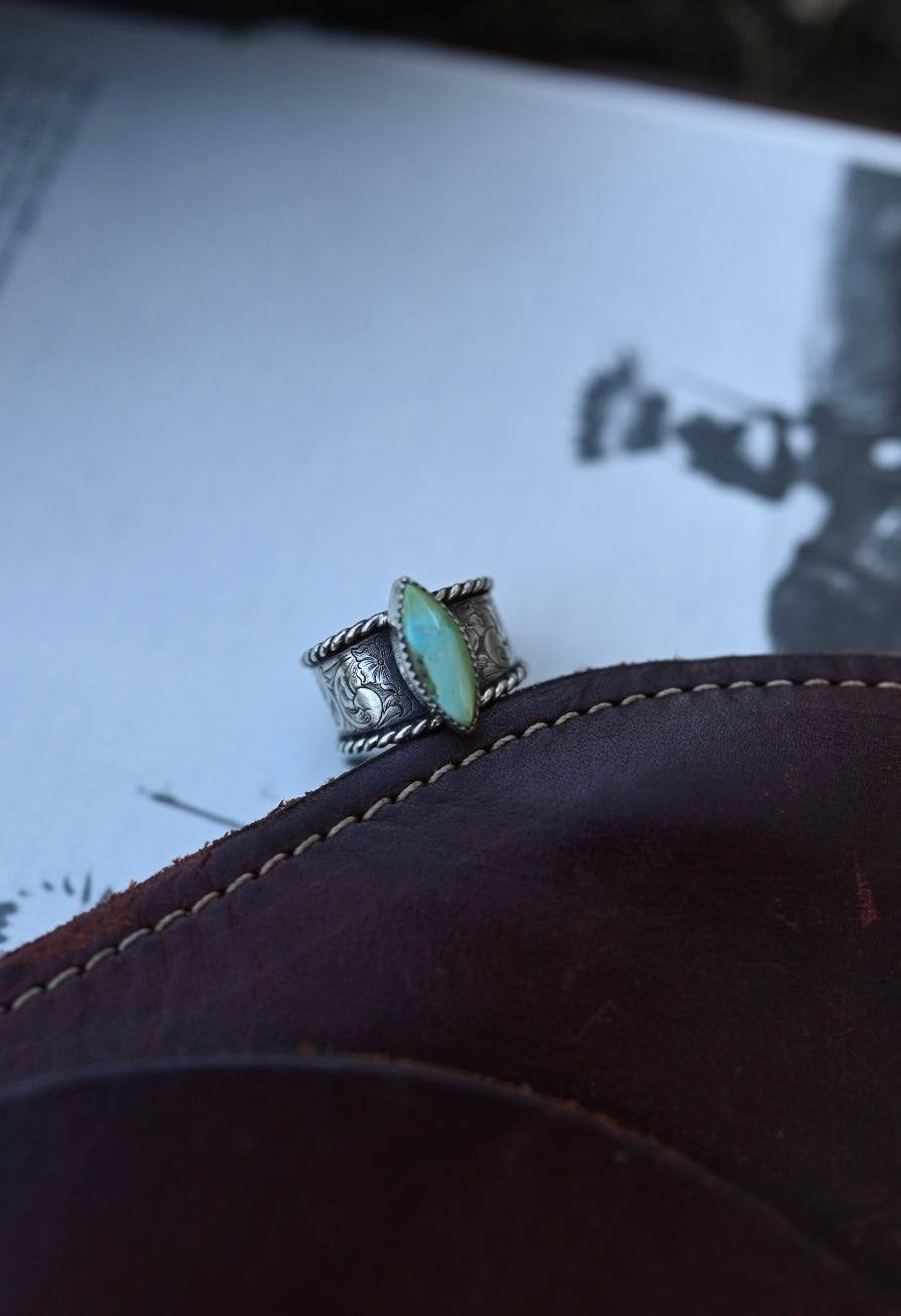 Sonoran Gold Engraved Ring #1
