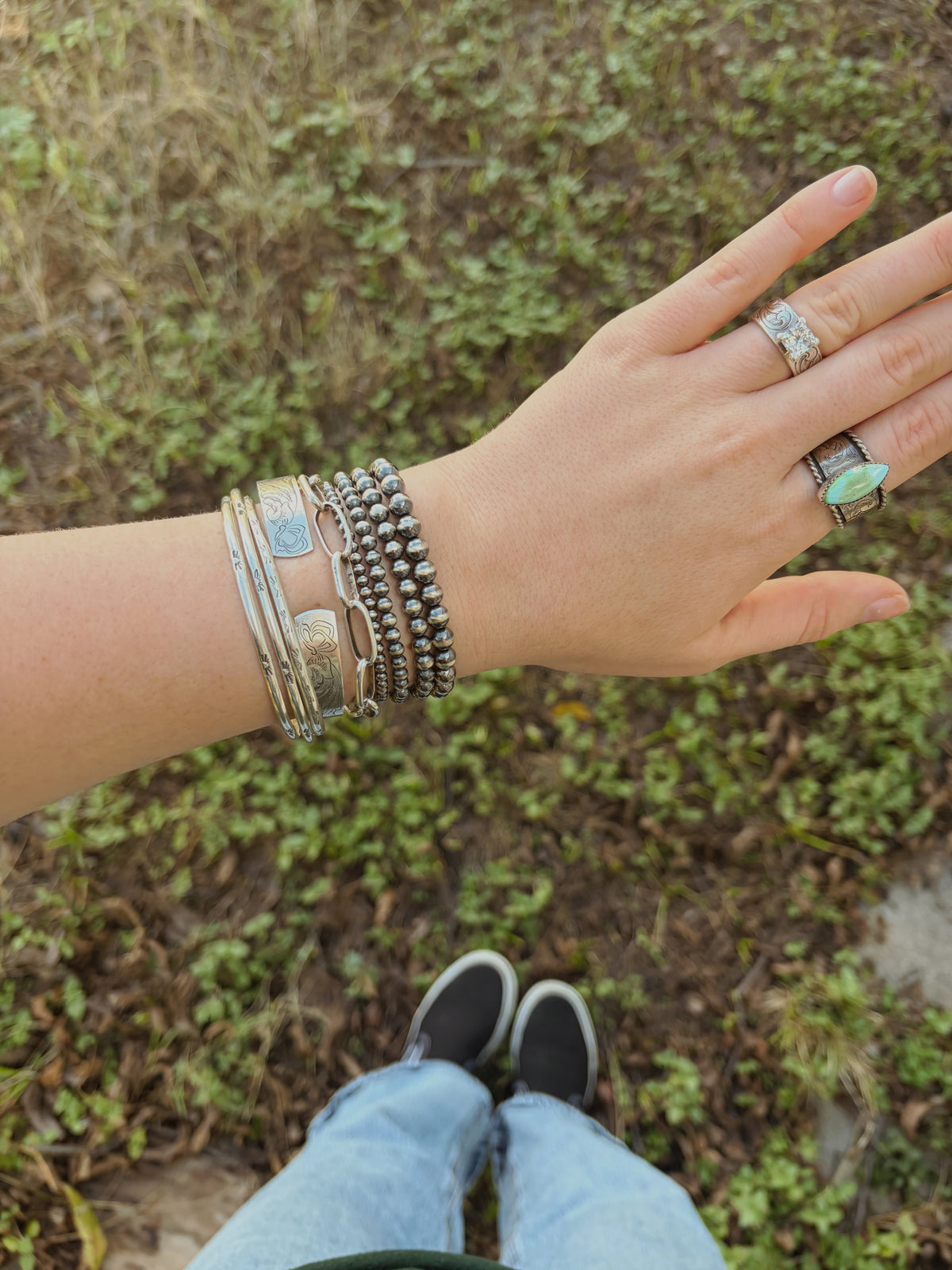Sterling Silver Pearl Bracelet!