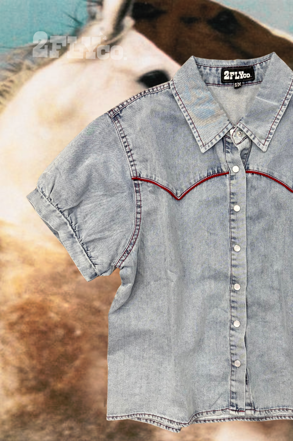 LIGHT COWGIRL DENIM TOP