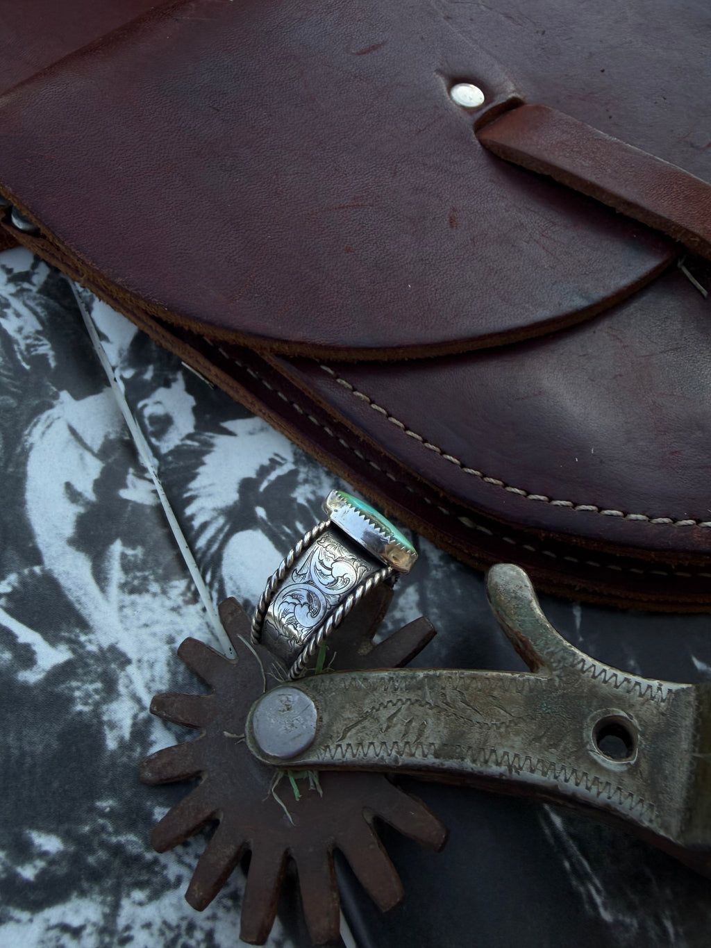 Sonoran Gold Engraved Ring #1