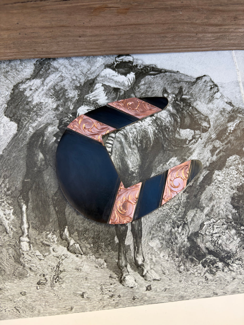 ADD INITIALS OR BRAND Engraved Copper Buckle