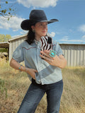 LIGHT COWGIRL DENIM TOP