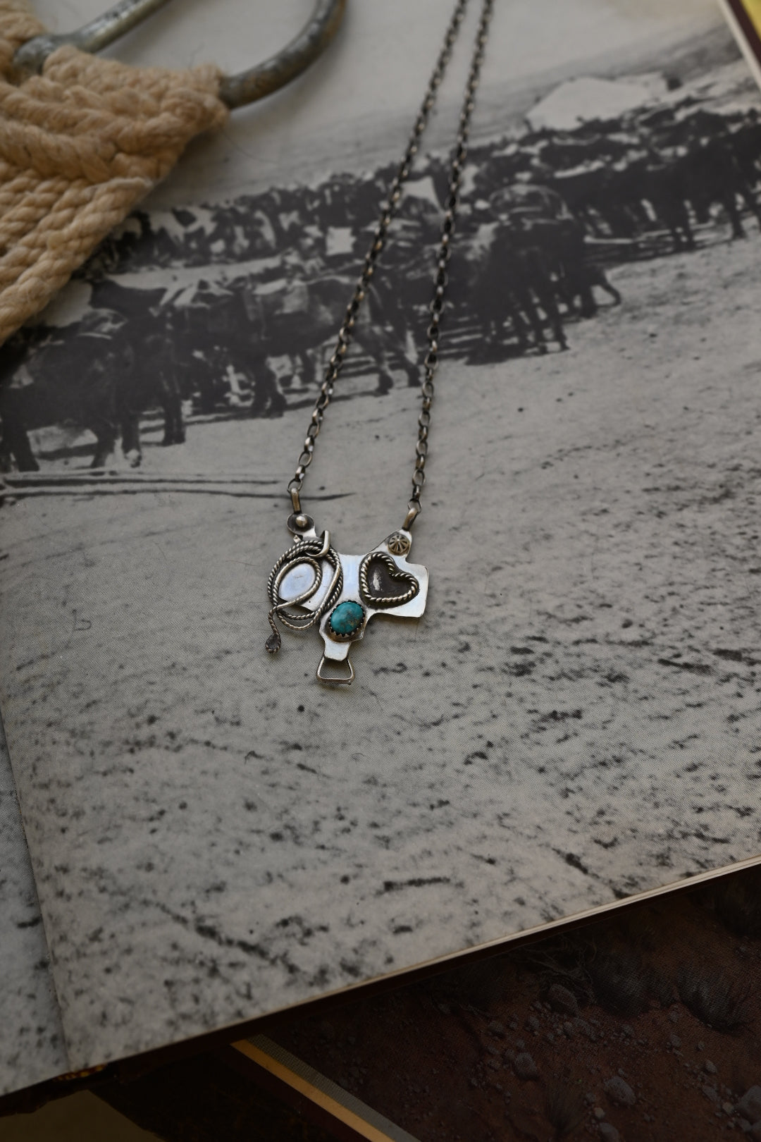 Heart Saddle Necklace