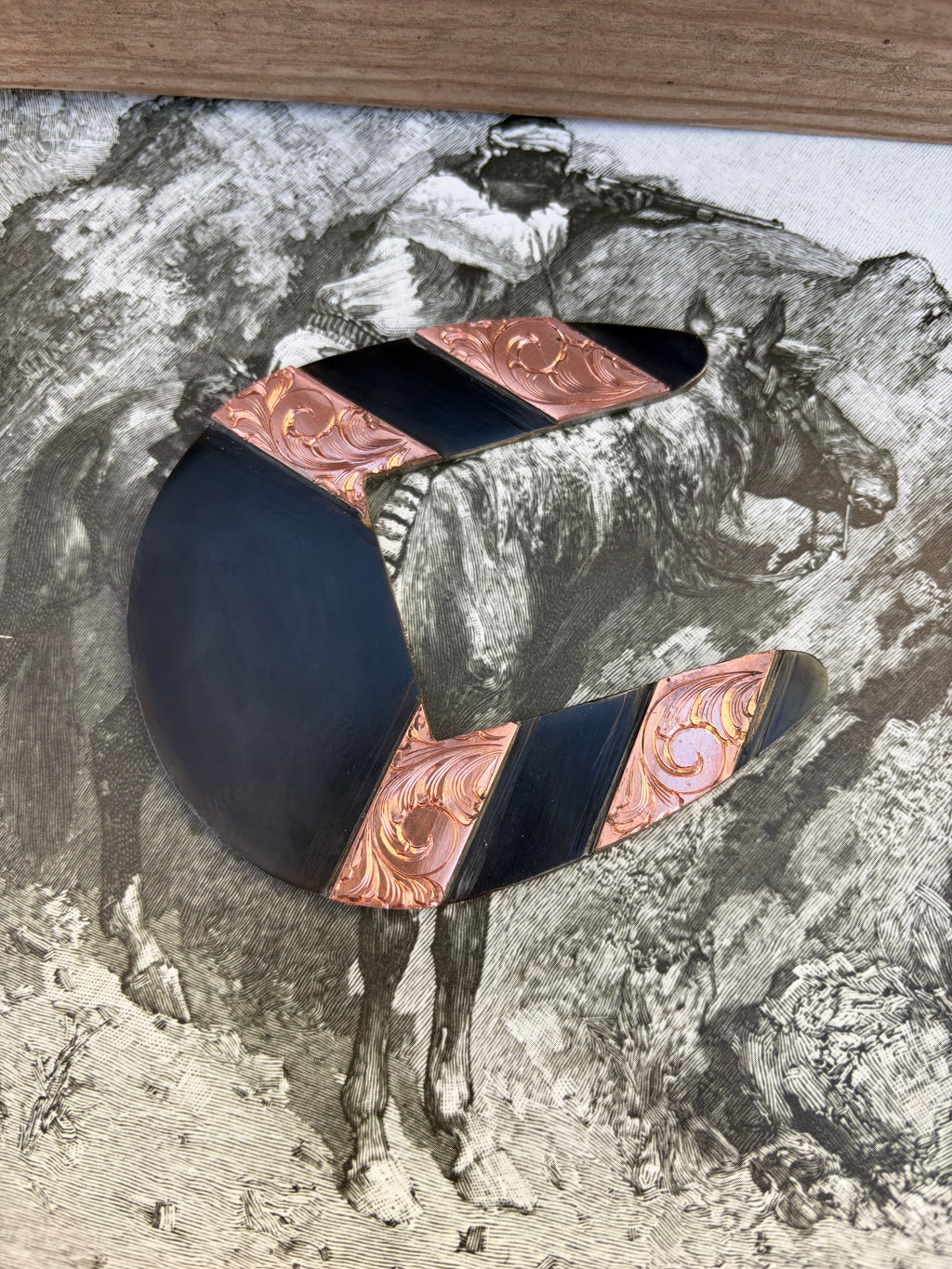 ADD INITIALS OR BRAND Engraved Copper Buckle
