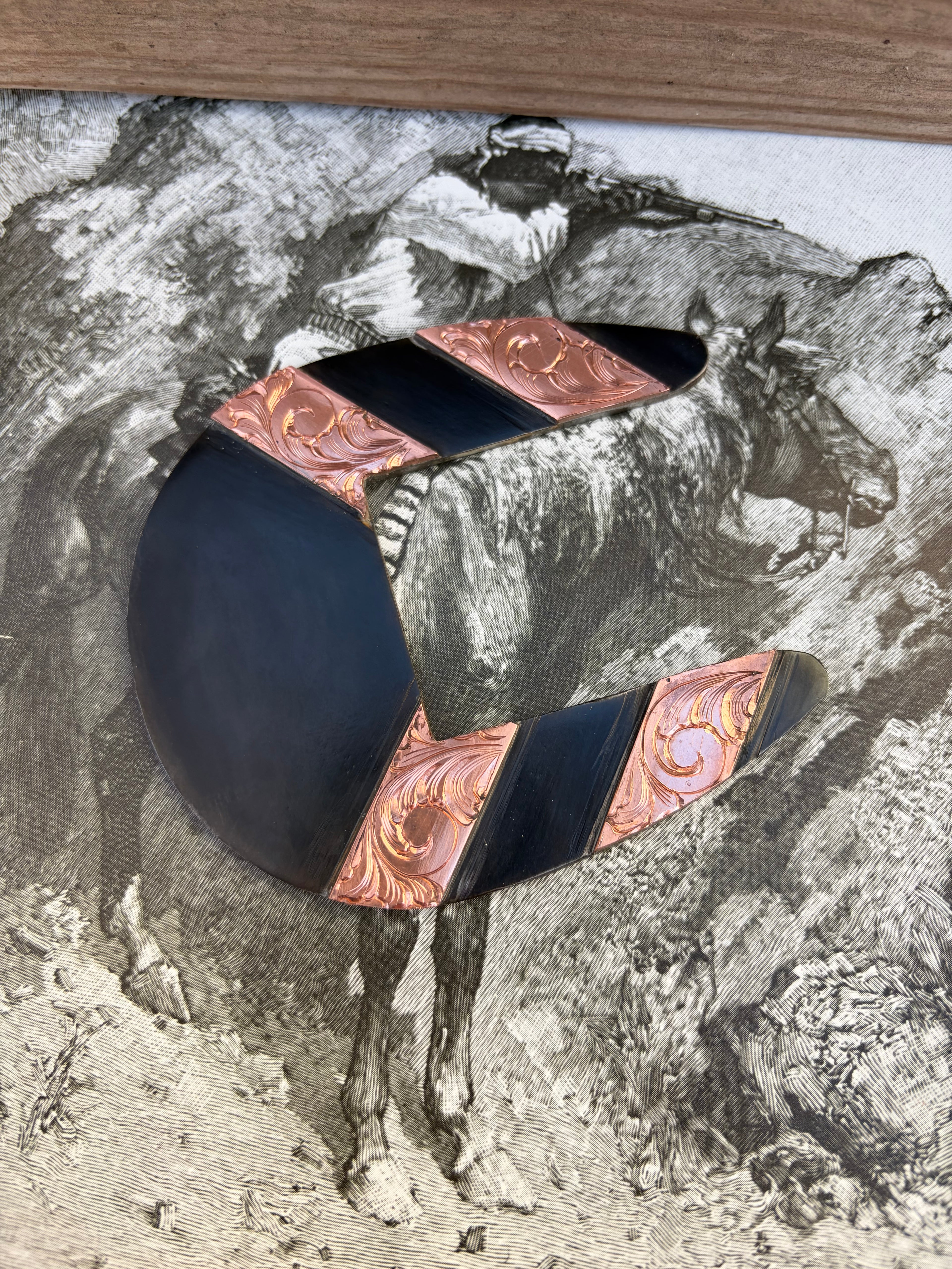 ADD INITIALS OR BRAND Engraved Copper Buckle