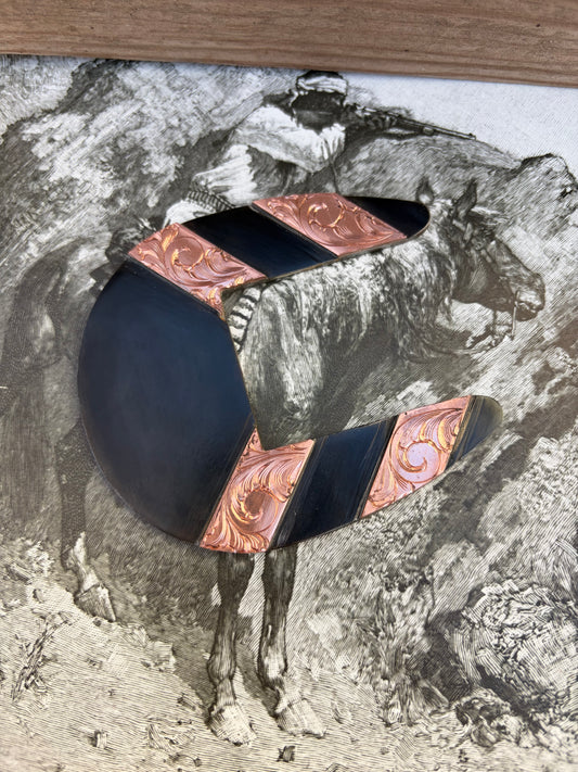 ADD INITIALS OR BRAND Engraved Copper Buckle