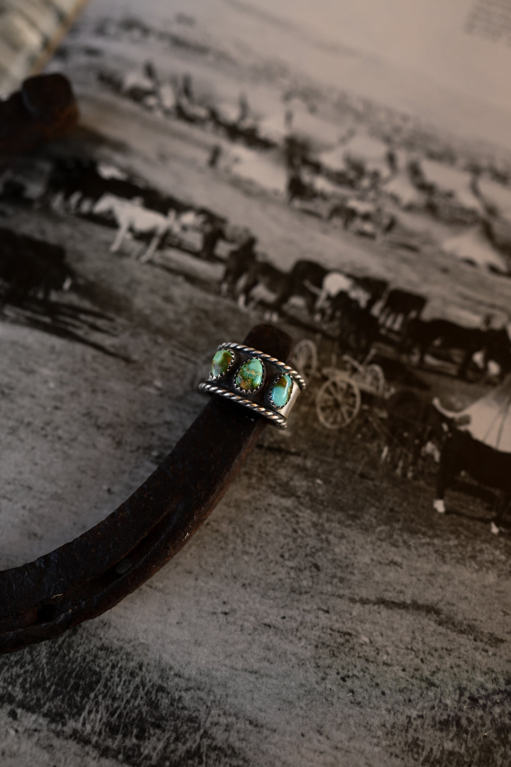 3 stone Sonoran Mountain Ring