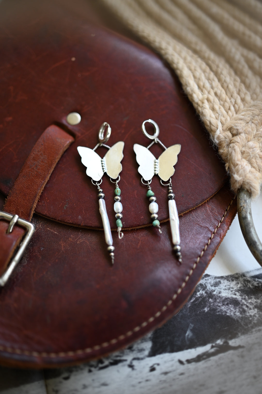 Butterfly Pearl Dangles