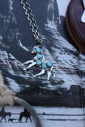 Lone Mountain Horse Necklace