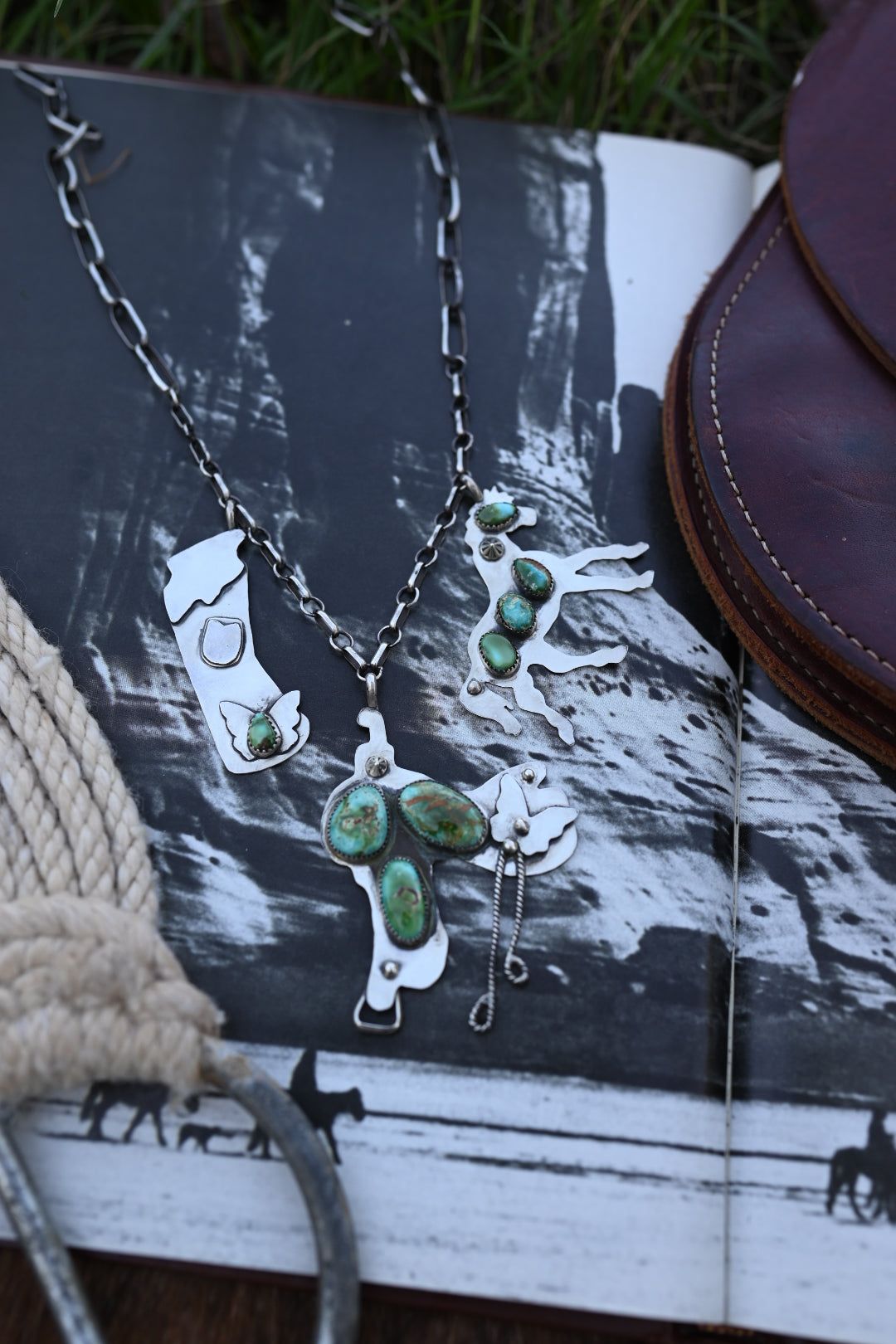 Punchy Cowgirl Charm Necklace