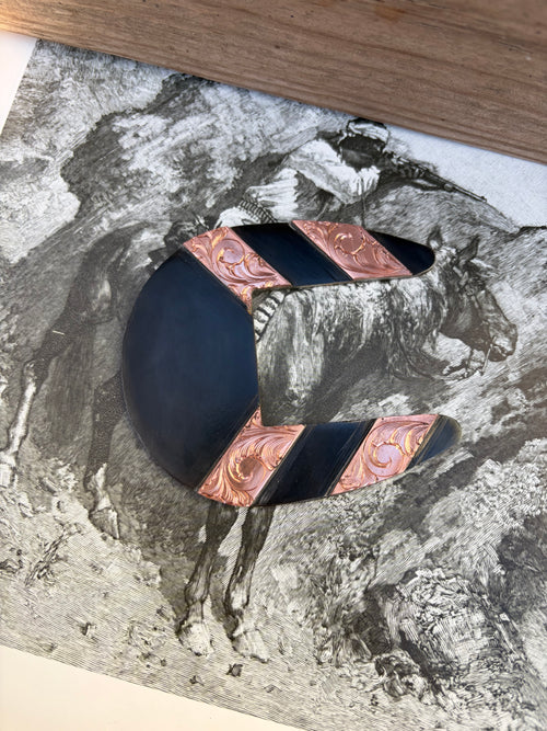 ADD INITIALS OR BRAND Engraved Copper Buckle