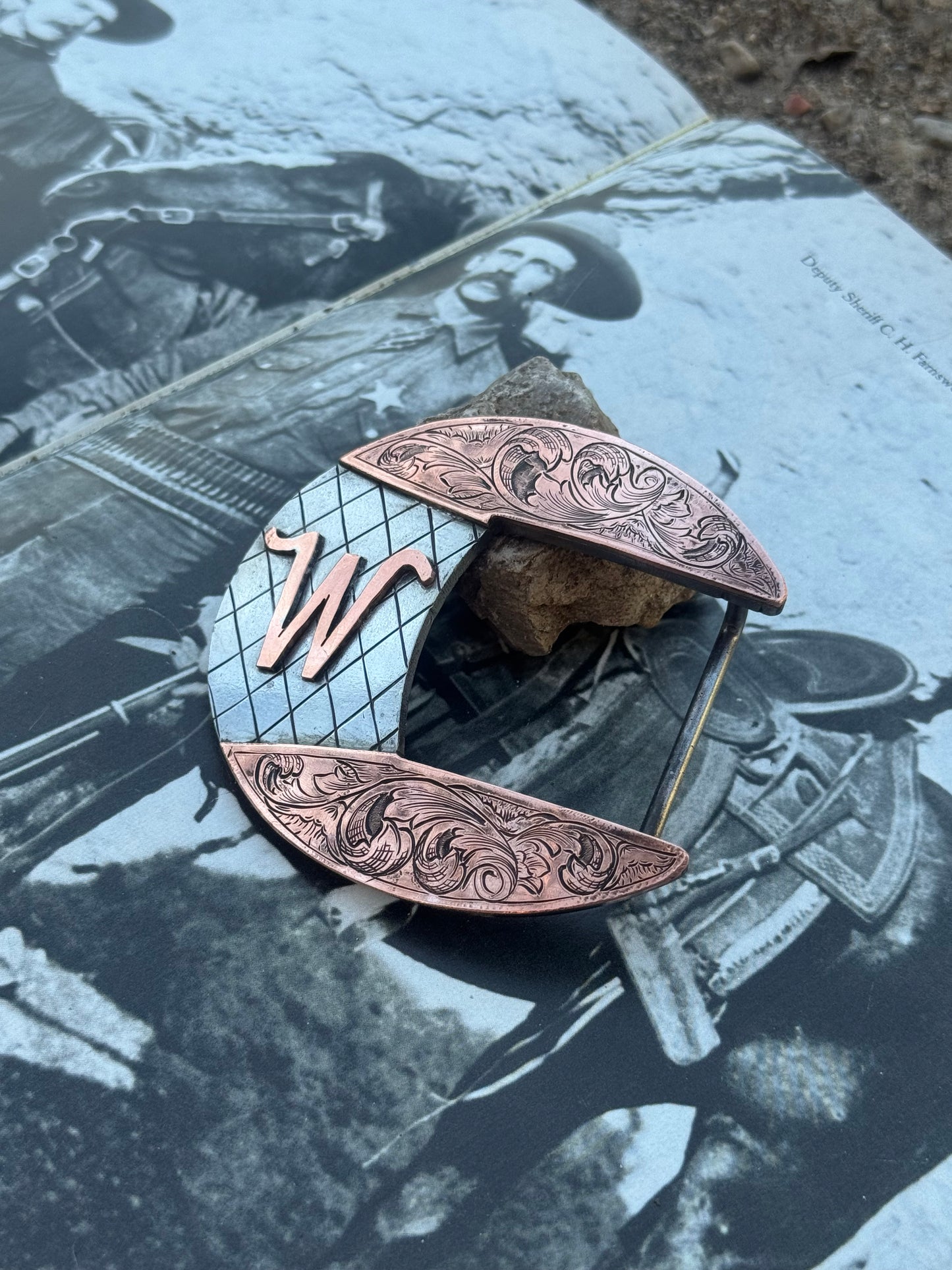 Custom Engraved Copper Buckle