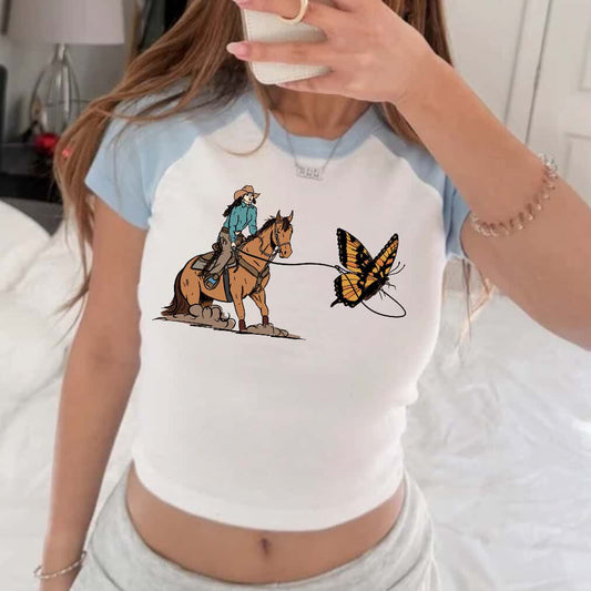 The breakaway Butterfly Baby Tee