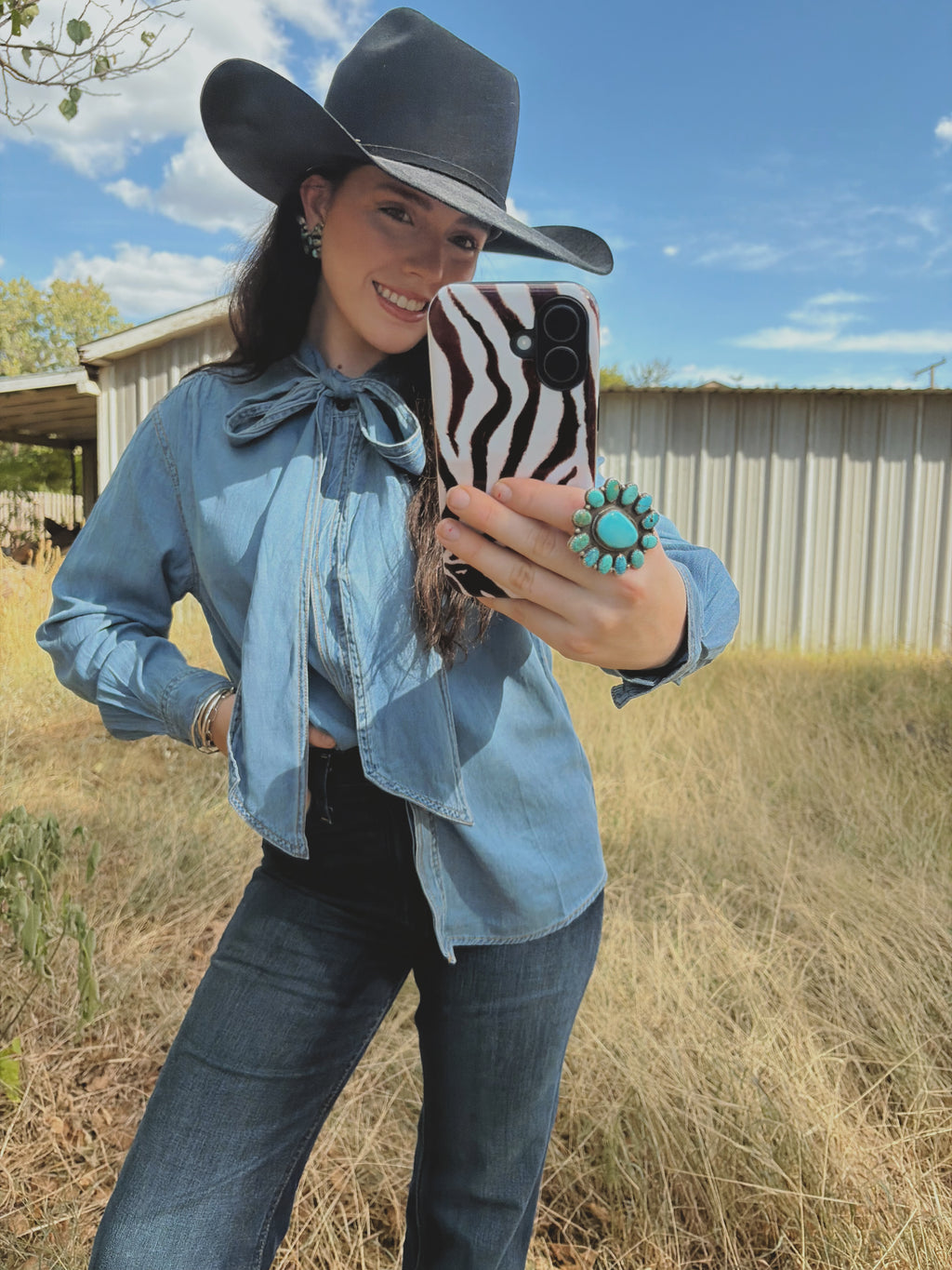 The Western Tie Blouse