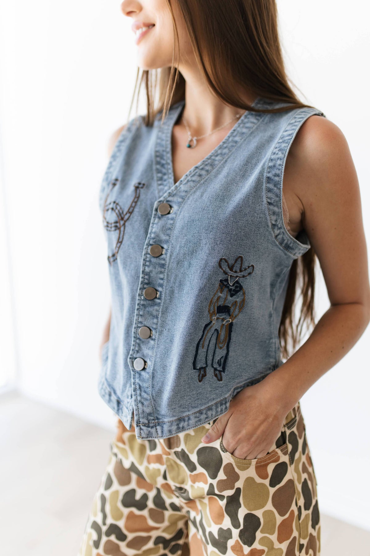 The Embroidered Cowboy Vest