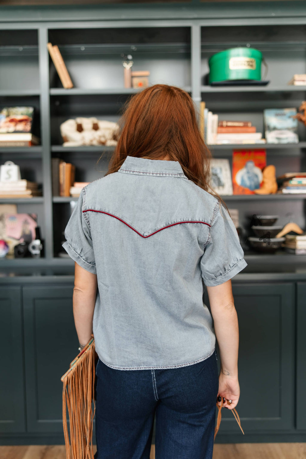LIGHT COWGIRL DENIM TOP
